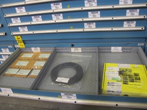 LISTA HEAVY DUTY 9-DRAWER PARTS CABINET W/ CONTENTS (W-50) LOADING & HANDLING FEE $25-